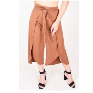 Tulip split leg pants